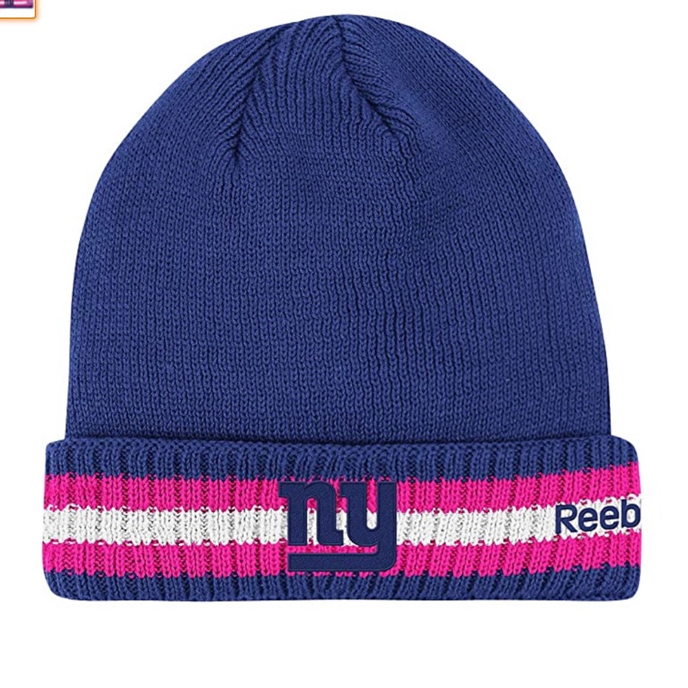 NWOT Reebok Giants Breast Cancer Awareness Beanie